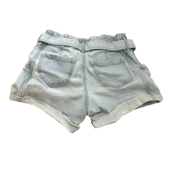 Abercrombie Kids High Rise Paper Bag Waist Denim Shorts Size 13-14 - Picture 2 of 3